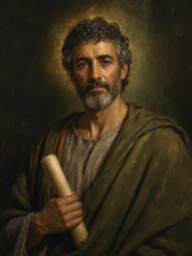 Interpretación artística de Santiago el Menor, creada con IA